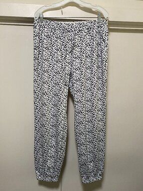 Belinda super soft, black & white, animal print joggers, size XL